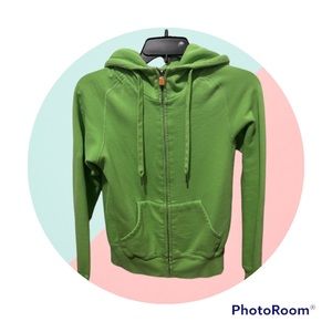 3 for $10 Aritzia TNA green hooded sweatshirt